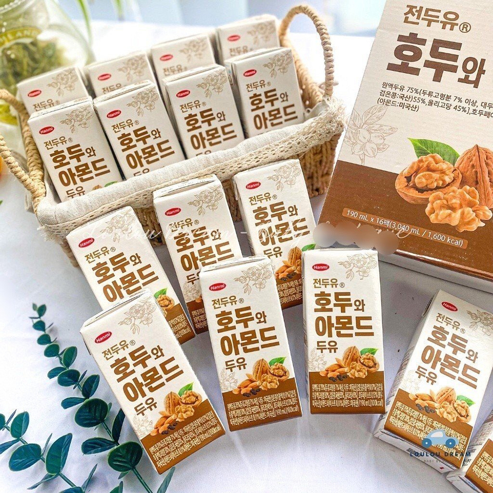 Sữa đậu óc chó, hạnh nhân Hanmi